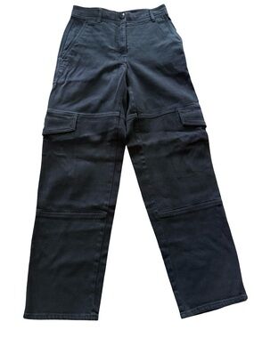 Aritzia Wilfred Free midnight Black Wide Leg Cargo Pants High Rise Womens 00